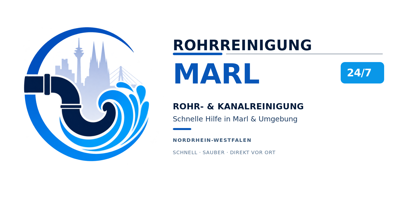 Marl Rohrreinigung Kanalreinigung Notdienst Logo